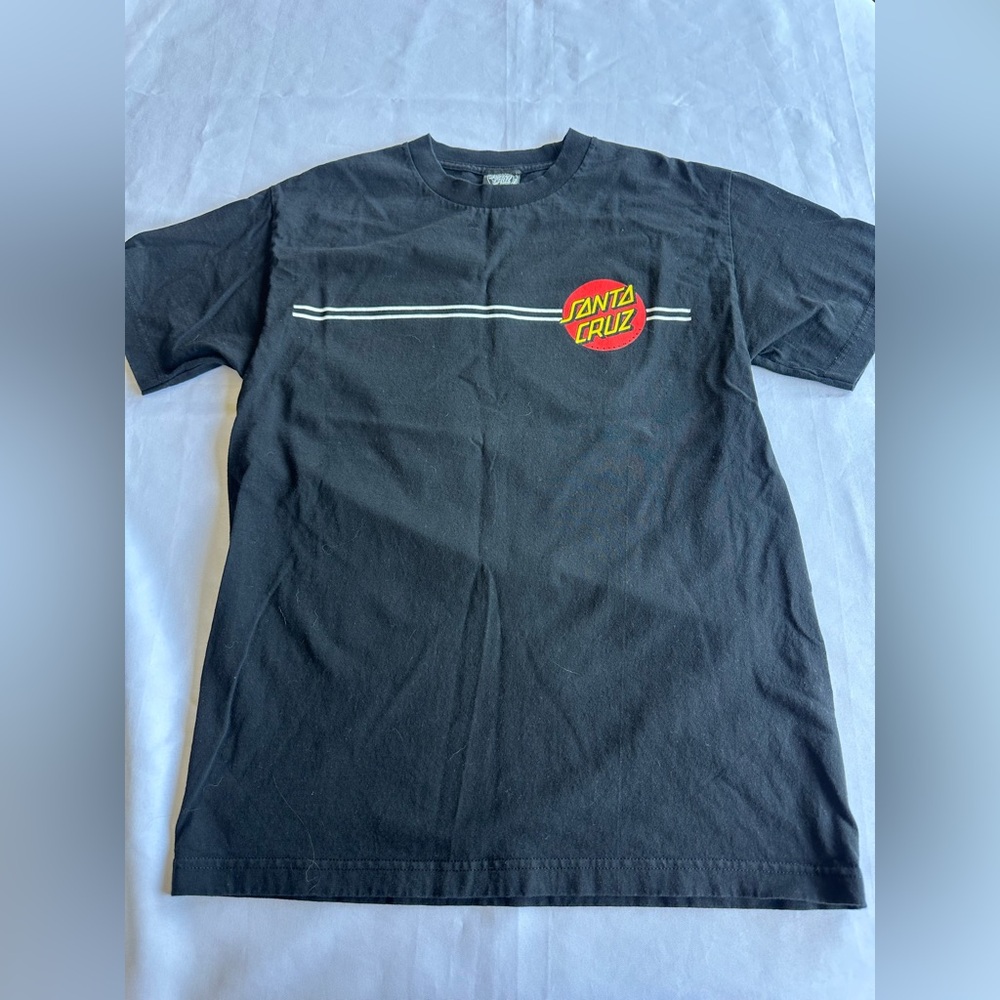 Santa Cruz Skateboards Black Tee Size Medium